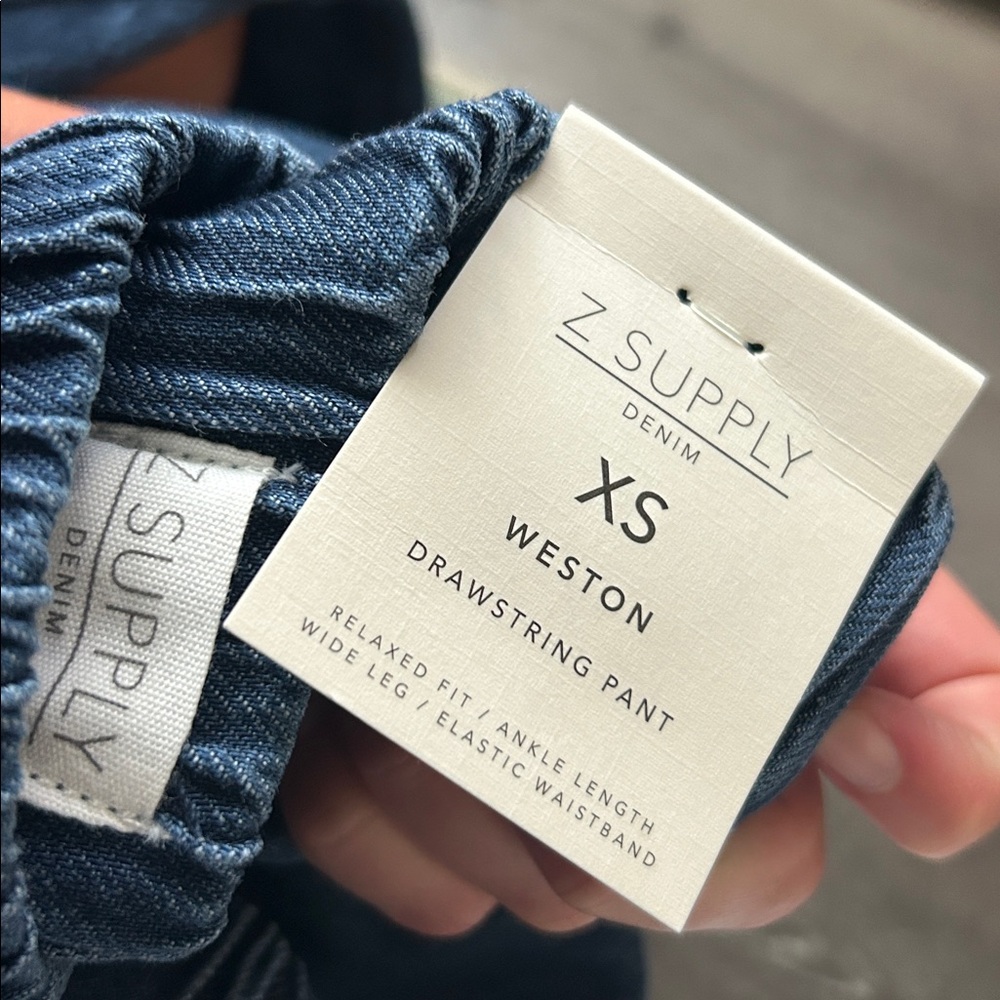 Z Supply Indigo Weston Luxe Soft Denim Pants - Picture 7 of 8